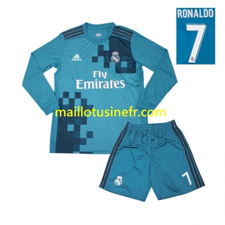 Maillot de Foot Real Madrid Cristiano Ronaldo 7 2017 Troisième Retro Manches Longues - Enfant Maillot de Foot Real Madrid Cristiano Ronaldo 7 2017 Troisième Retro Manches Longues - Enfant